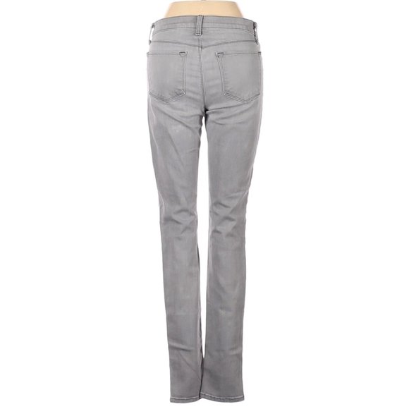 J Brand Jeans Gray Light Wash Skinny Leg Cut Mid Rise Waist Size 26 #450 - Picture 2 of 2